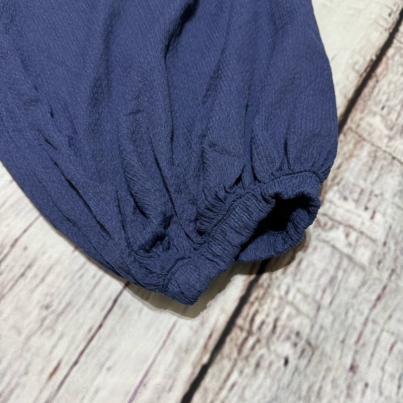 FREE PEOPLE “ Venus One Piece” women’s butterfly sleeve jumpsuit in blue XS nwt - Picture 6 of 16